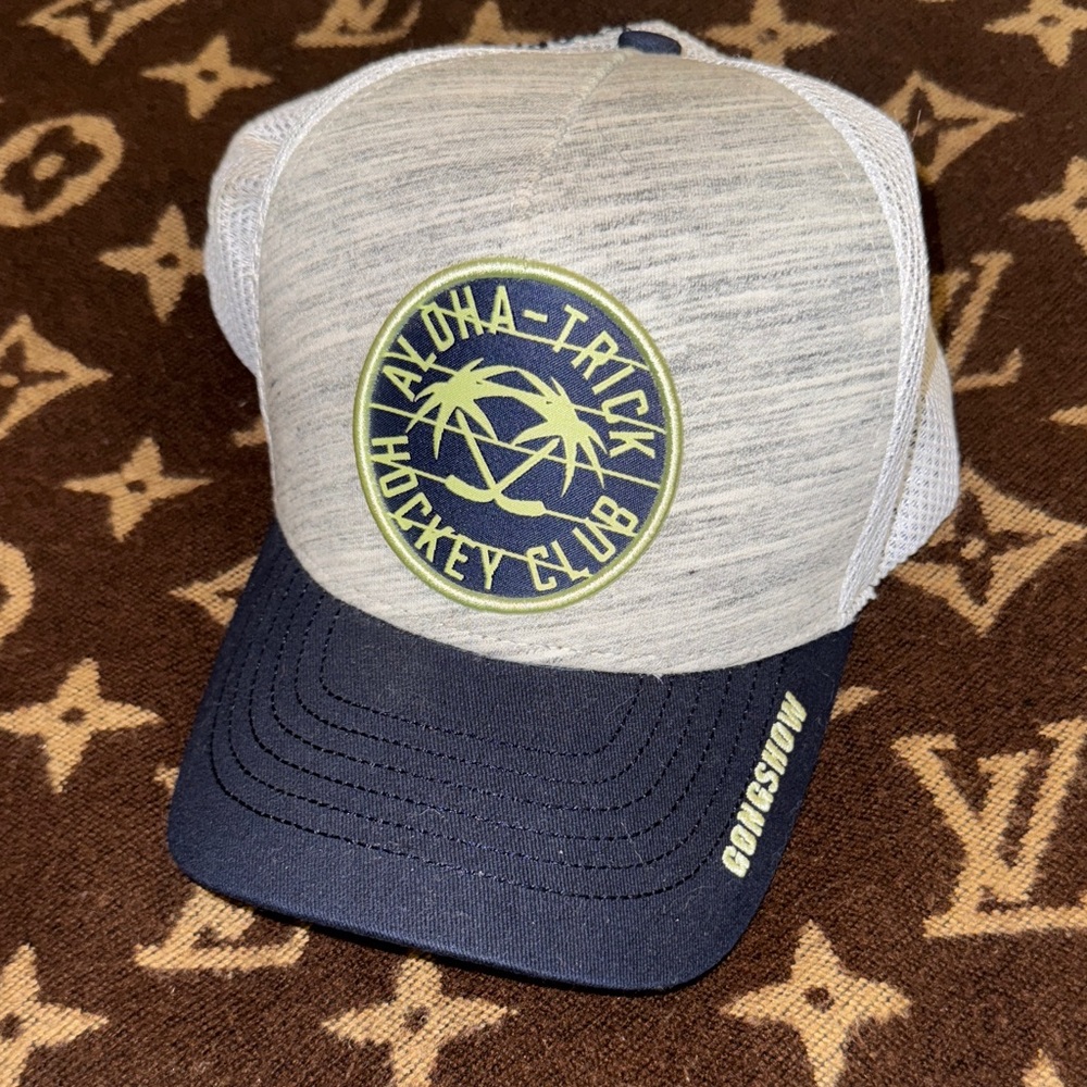 Lids Aloha Trucker Hat - Blue and Cream